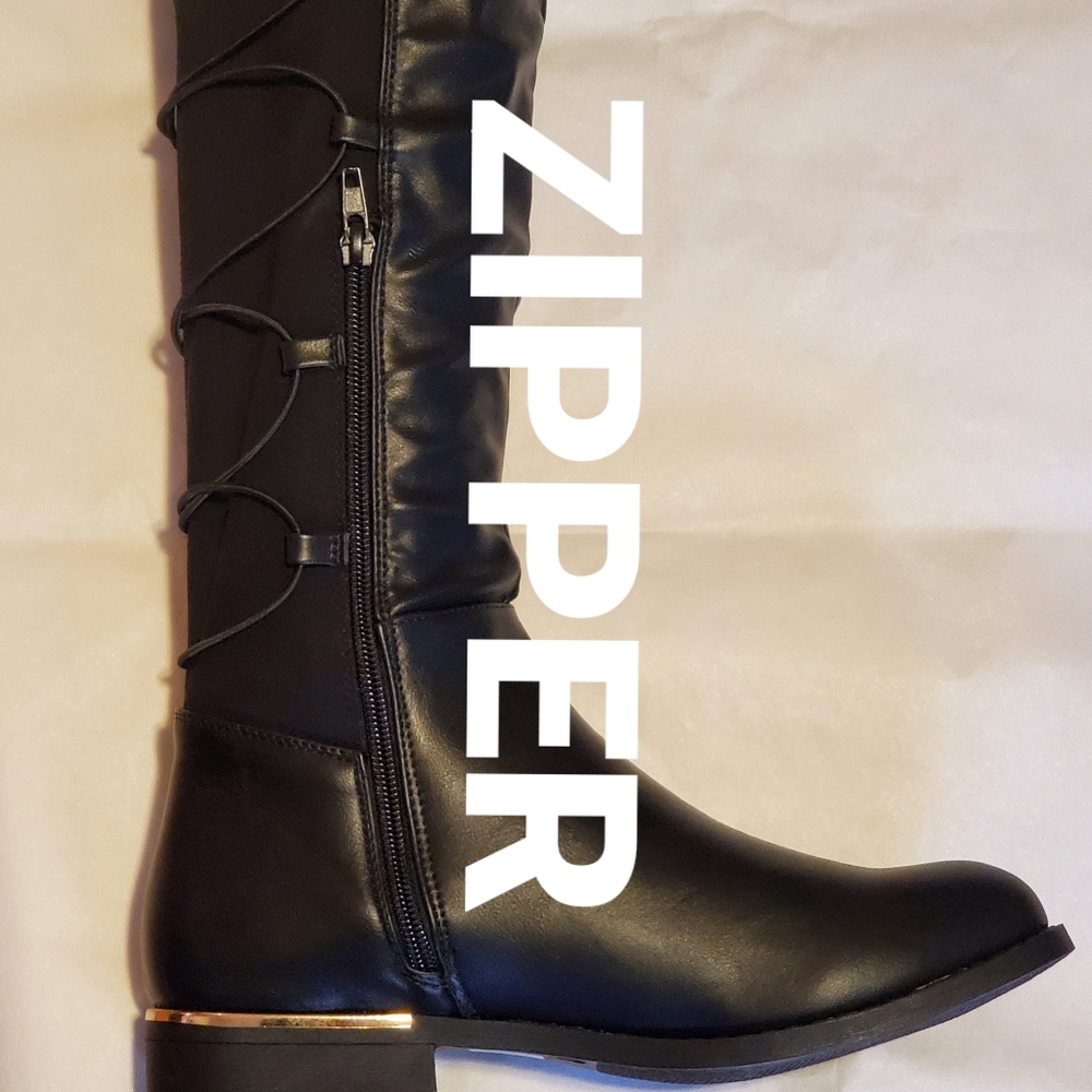 Womens Knee High Boots Black size 7 Venus Brand New in Box. STYLE #Y92573